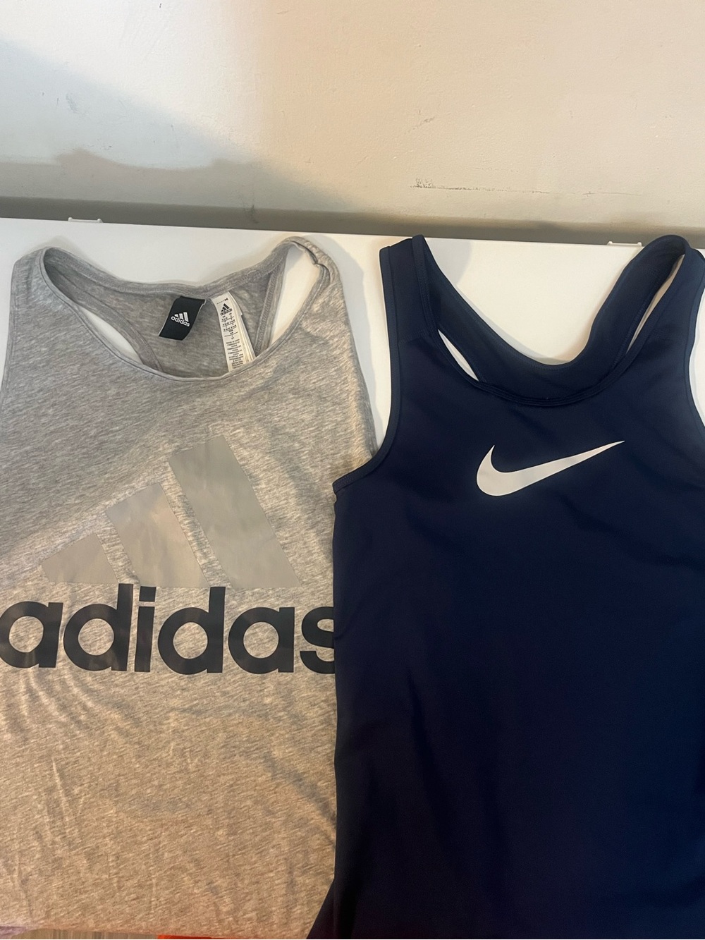 Nike Dri-FIT & Adidas Racerback Tank‎ Top Bundle Women’s  SmGray Navy Athletic